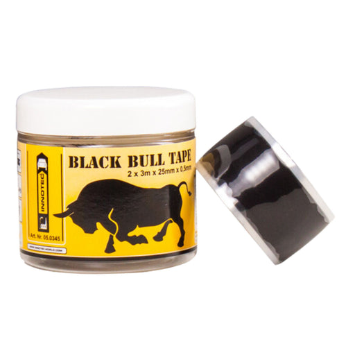 Innotec Black Bull Tape - Schwarz, 25 mm breit x 0,5 mm stark, 1 Stück, Artikelnummer 1663-25