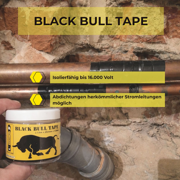 Innotec Black Bull Tape – Selbstvulkanisierendes Band – Produktvorteil und Anwendung 2