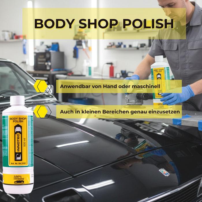 Innotec Body Shop Polish – Silikonfreie Schleifpolitur – Produktvorteil und Anwendung 1