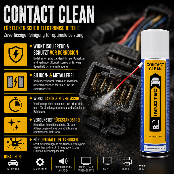 Innotec Contact Clean – Elektronikreiniger – Produktvorteil und Anwendung 2