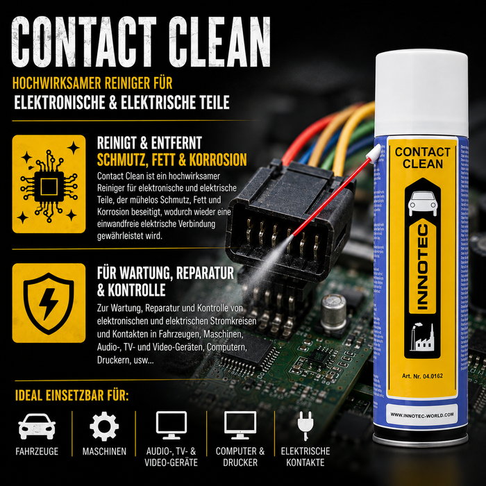 Innotec Contact Clean – Elektronikreiniger – Produktvorteil und Anwendung 5