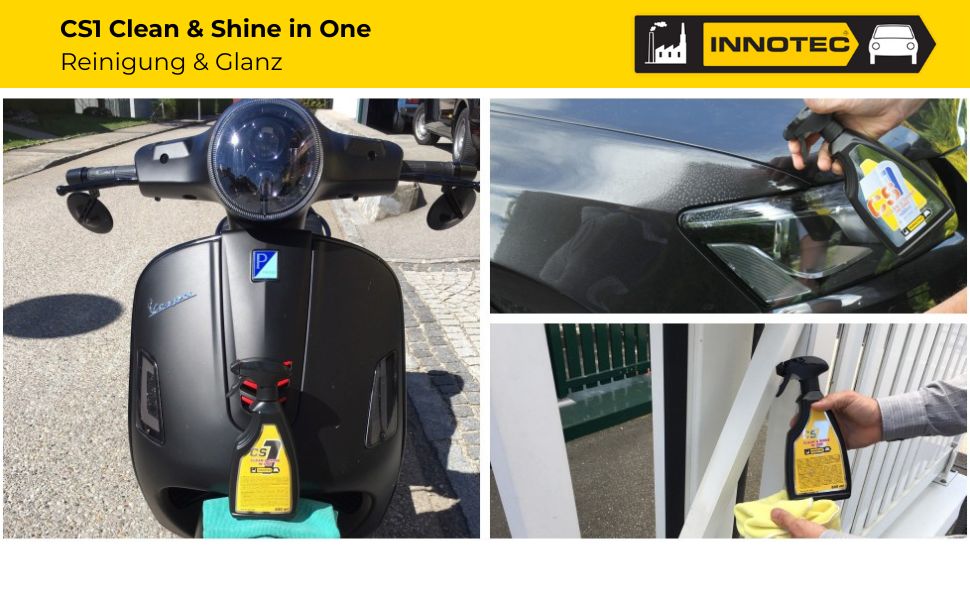 Innotec CS1 Clean & Shine in One – Reinigung & Glanz – Produktvorteil und Anwendung 6