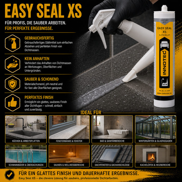 Innotec Easy Seal XS – Premium Silikondichtmasse – Produktvorteil und Anwendung 2