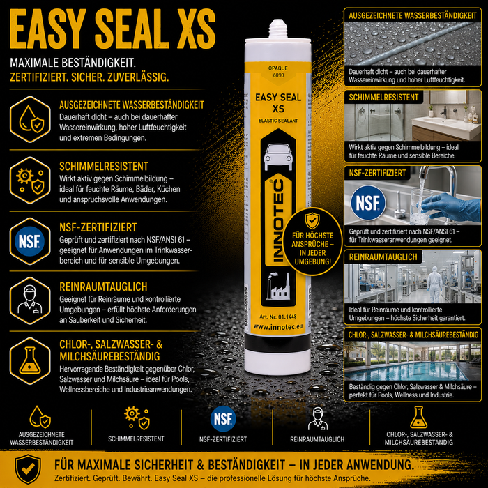 Innotec Easy Seal XS – Premium Silikondichtmasse – Produktvorteil und Anwendung 5
