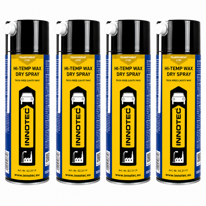 Innotec Hi-Temp Wax Dry Spray - Transparent (6100), 4er-Set, Artikelnummer 1360-3