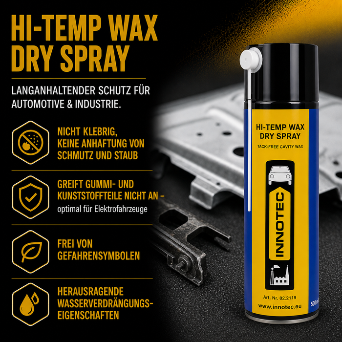 Innotec Hi-Temp Wax Dry Spray – Unterboden- & Hohlraumkonservierung – Produktvorteil und Anwendung 5