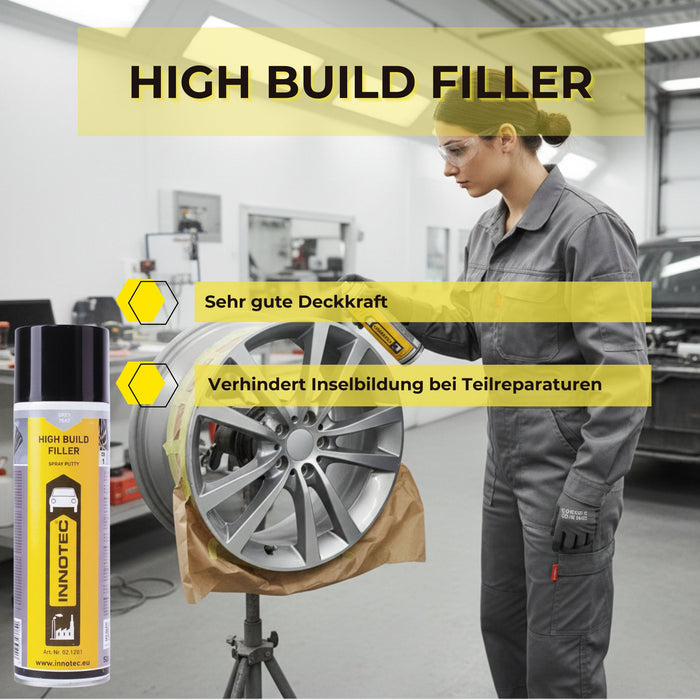 Innotec High Build Filler – Schnelltrocknende Spritzspachtel – Produktvorteil und Anwendung 4
