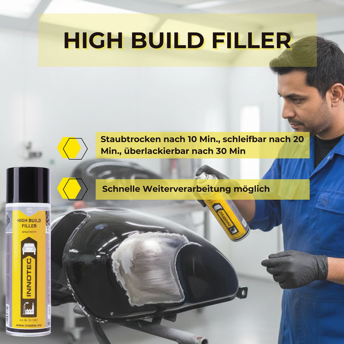 Innotec High Build Filler – Schnelltrocknende Spritzspachtel – Produktvorteil und Anwendung 5