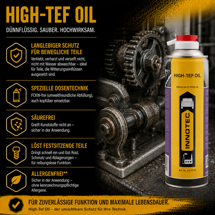 Innotec High-Tef Oil – PTFE-Schmieröl – Produktvorteil und Anwendung 5