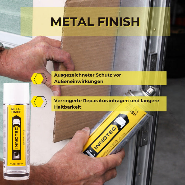 Innotec Metal Finish – Metallgrauer Lack – Produktvorteil und Anwendung 1