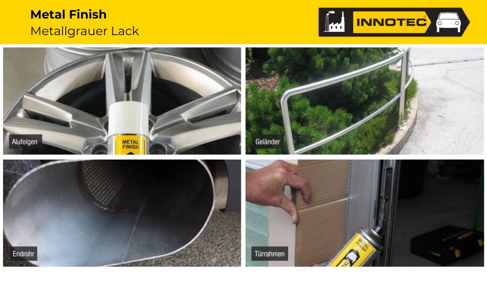 Innotec Metal Finish – Metallgrauer Lack – Produktvorteil und Anwendung 6