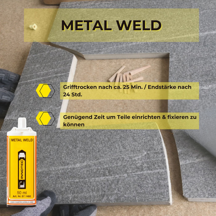 Innotec Metal Weld – 2K-Metallkleber – Produktvorteil und Anwendung 1