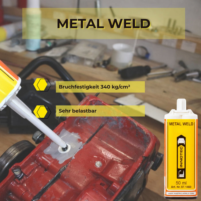 Innotec Metal Weld – 2K-Metallkleber – Produktvorteil und Anwendung 2