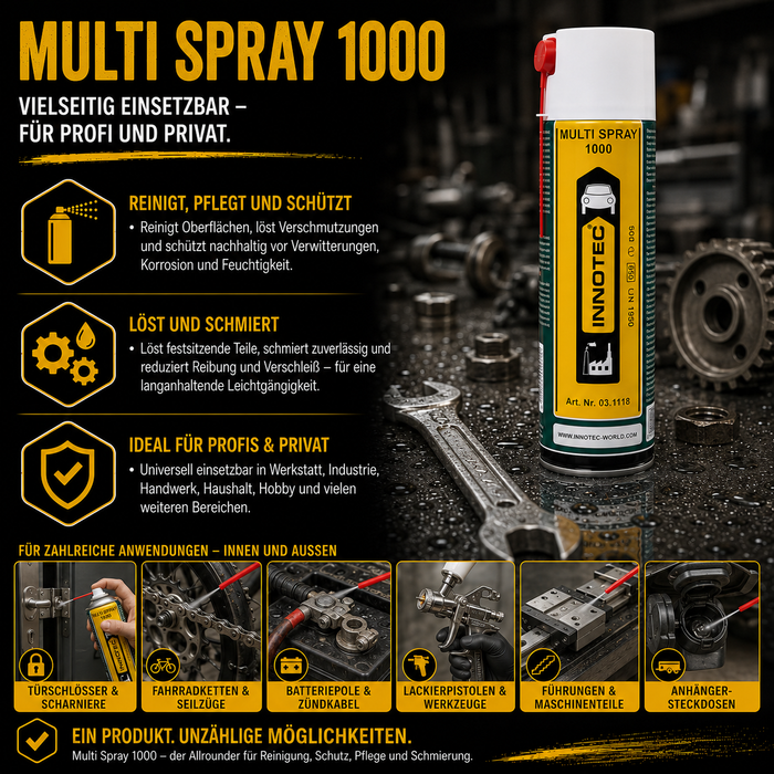 Innotec Multi Spray 1000 – Universalspray – Produktvorteil und Anwendung 4