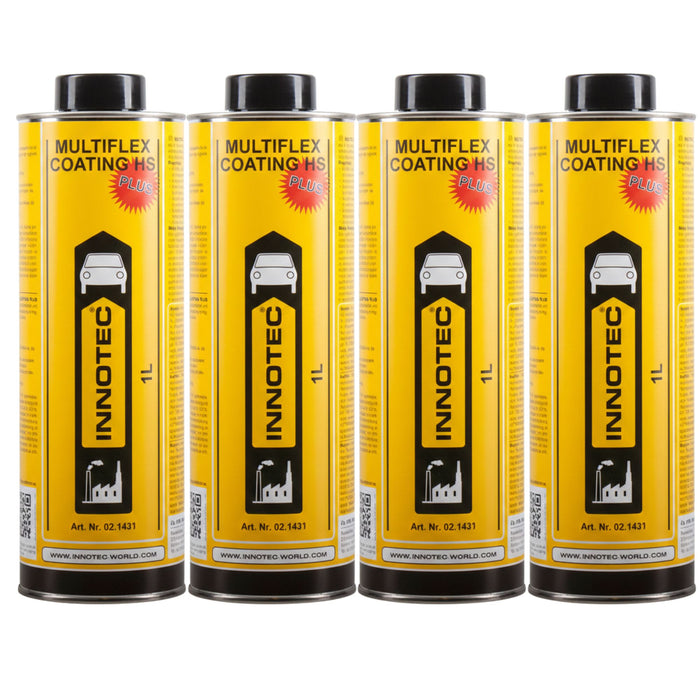 Innotec Multiflex Coating HS Plus - Schwarz (5000), 4er-Set, Artikelnummer 1371-1