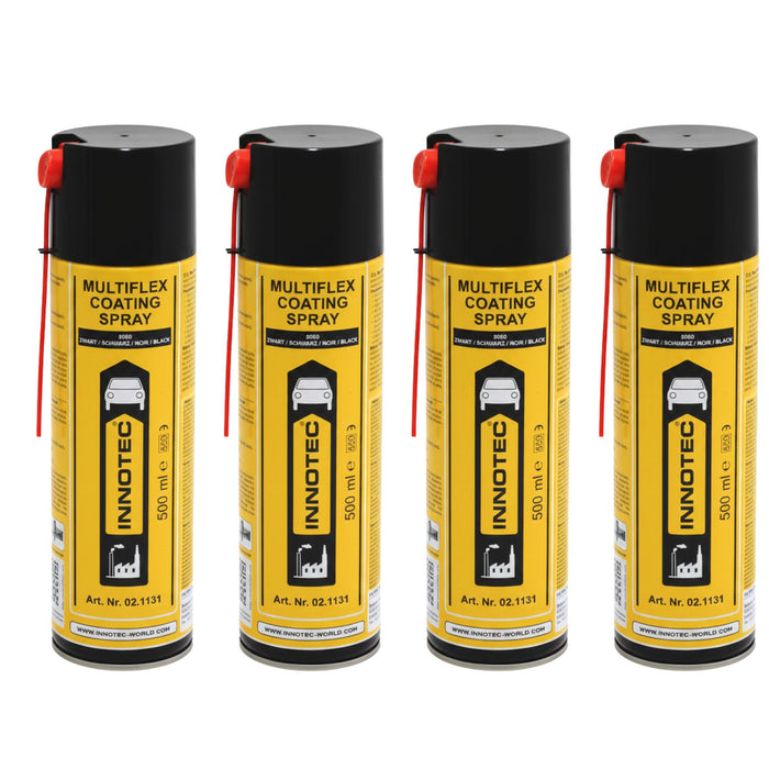 Innotec Multiflex Coating Spray - Schwarz (5000), 4er-Set, Artikelnummer 1373