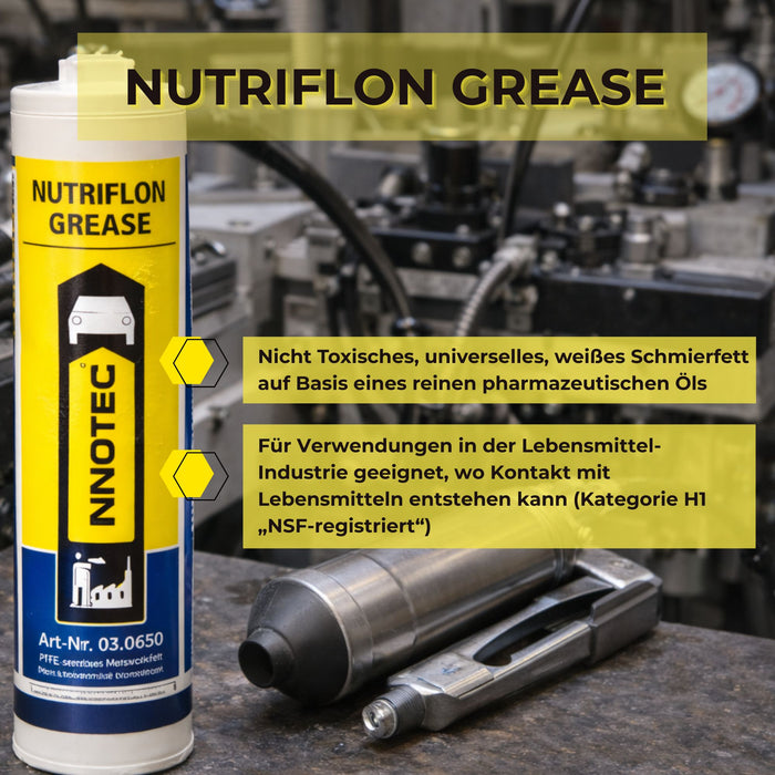 Innotec Nutriflon Grease – Lebensmitteltaugliches Schmierfett – Produktvorteil und Anwendung 1
