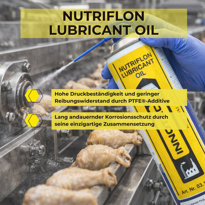 Innotec Nutriflon Lubricant Oil – Lebensmitteltaugliches Schmieröl – Produktvorteil und Anwendung 2