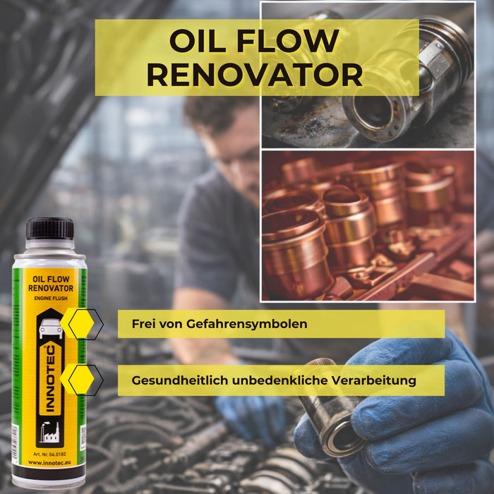 Innotec Oil Flow Renovator – Motorreinger - Ölzusatz – Produktvorteil und Anwendung 1