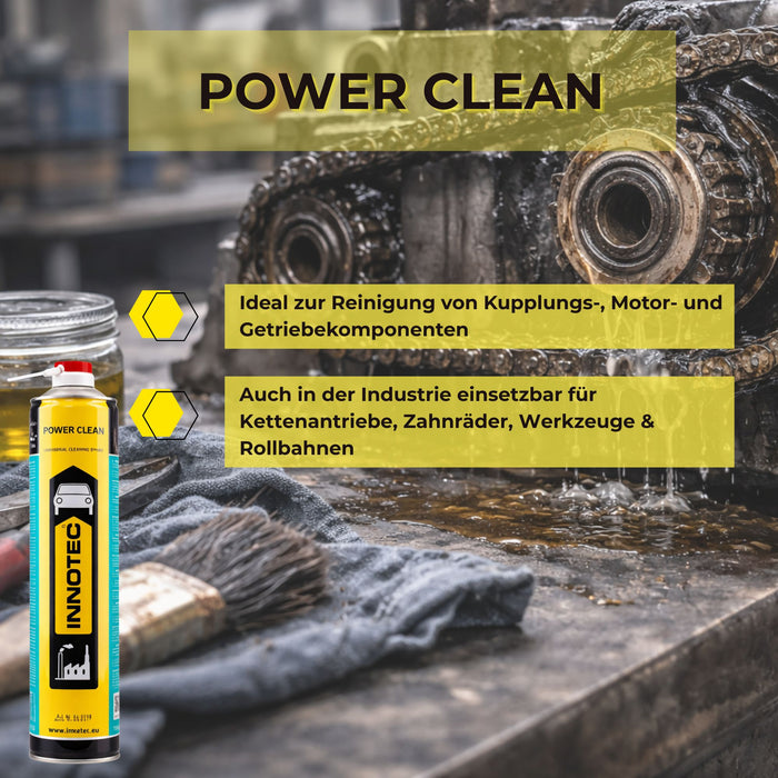 Innotec Power Clean – Hochintensiver, universeller Reinigungsspray – Produktvorteil und Anwendung 4