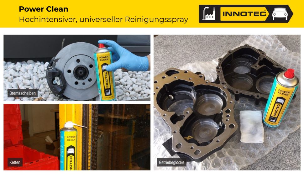 Innotec Power Clean – Hochintensiver, universeller Reinigungsspray – Produktvorteil und Anwendung 6