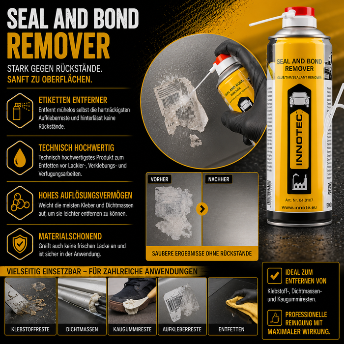 Innotec Seal and Bond Remover – Klebstoff- & Dichtmassenentferner – Produktvorteil und Anwendung 3