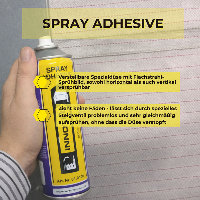 Innotec Spray Adhesive – Transparenter Sprühkleber – Produktvorteil und Anwendung 4