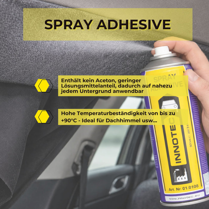 Innotec Spray Adhesive – Transparenter Sprühkleber – Produktvorteil und Anwendung 5