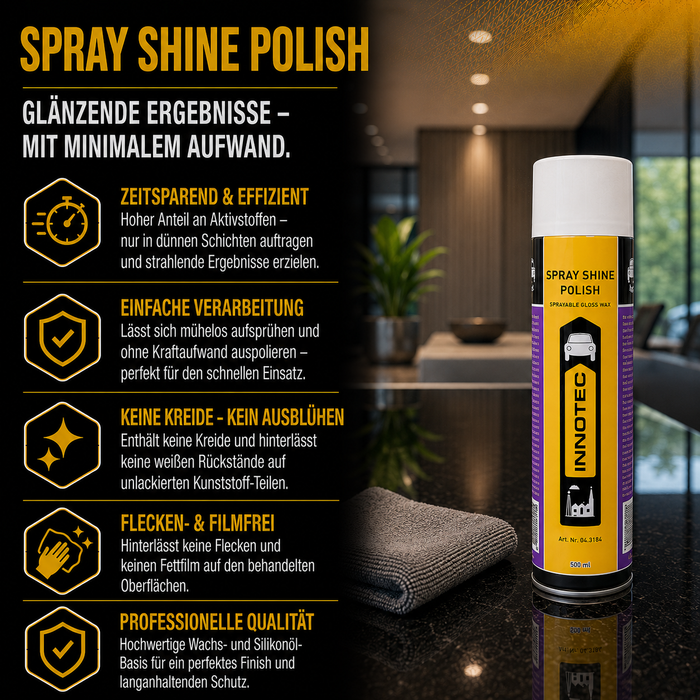 Innotec Spray Shine Polish – Sprühpolitur – Produktvorteil und Anwendung 5