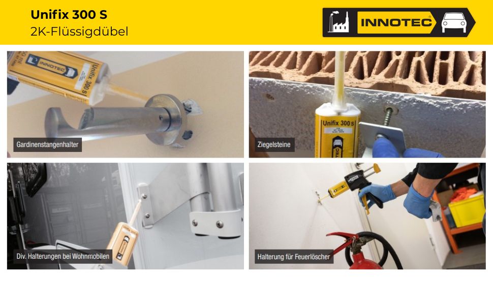 Innotec Unifix 300 S – 2K-Flüssigdübel – Produktvorteil und Anwendung 6