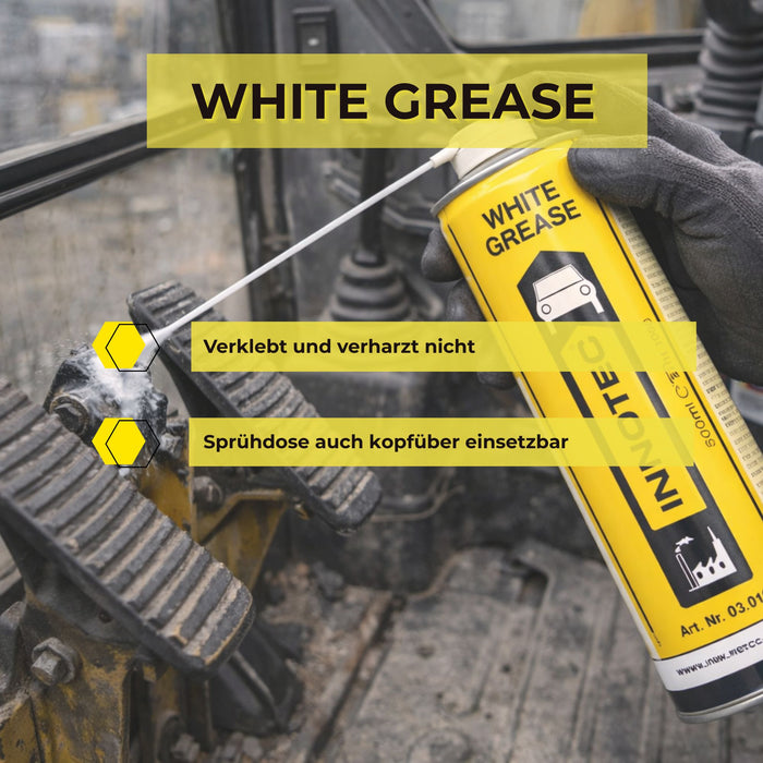Innotec White Grease – Weißes Sprühfett – Produktvorteil und Anwendung 4