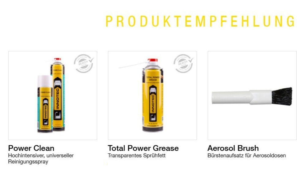Innotec White Grease – Weißes Sprühfett – Produktvorteil und Anwendung 6