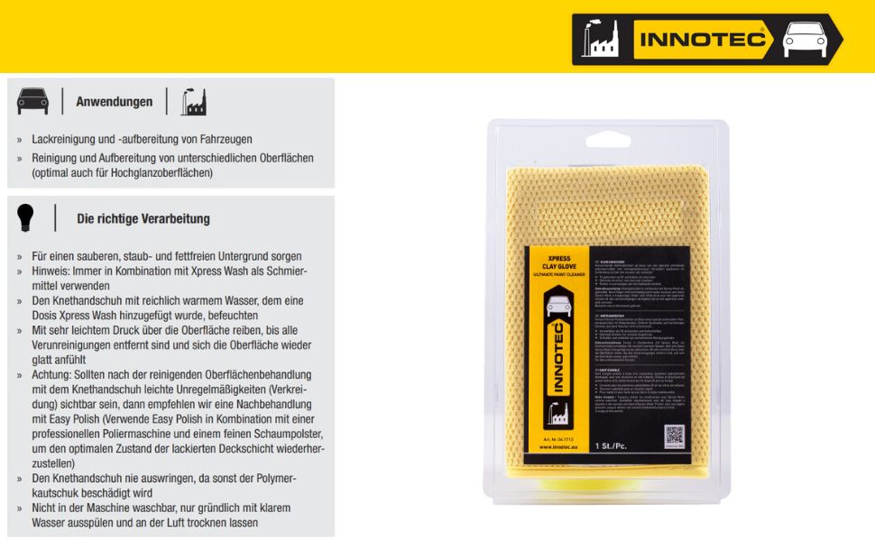 Innotec Xpress Clay Glove – Knethandschuh – Produktvorteil und Anwendung 6
