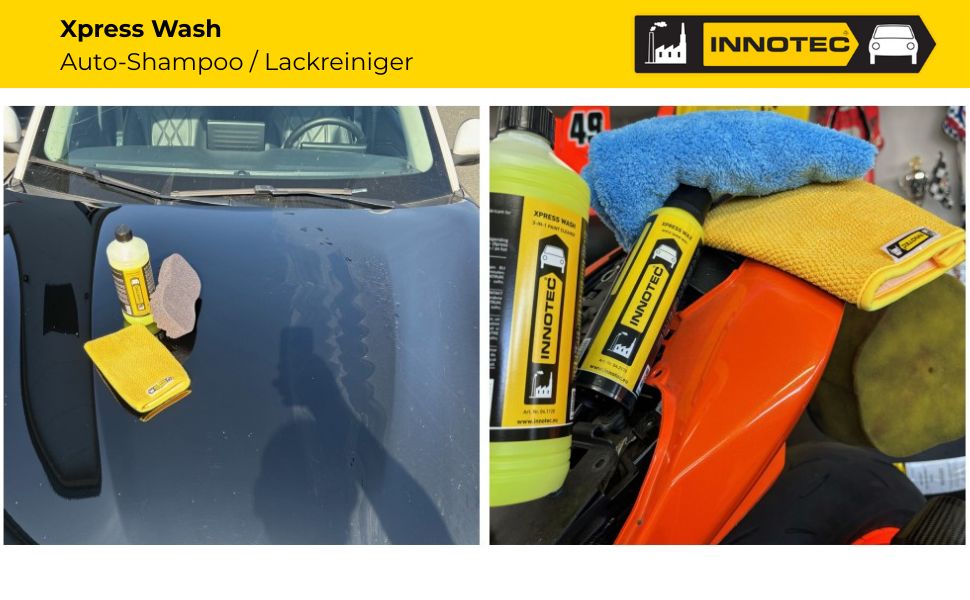 Innotec Xpress Wash – Auto-Shampoo / Lackreiniger – Produktvorteil und Anwendung 6