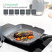 100% PFOA-freie Antihaft Grillpfanne - 28 cm Griddle Pan mit ILAG-Beschichtung - Aluminium Grillpfanne mit abnehmbarem Griff - Bratpfanne 