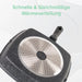 100% PFOA-freie Antihaft Grillpfanne - 28 cm Griddle Pan mit ILAG-Beschichtung - Aluminium Grillpfanne mit abnehmbarem Griff - Bratpfanne 