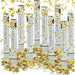10 x Party Popper 40 cm im Konfettikanonen Set, Konfetti Bombe für Hochzeit und Geburtstag, Konfetti Shooter 6-8 m Effekthöhe, Gold metallic
