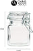 12 Mini Clip Top Gewürzdosen Glas Behälter 100 ml mit Etiketten und Kreidestift