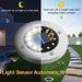 12 Stücke Nurkoo Solar Bodenleuchte Aussen, 12 LEDs Solarleuchten 800mAh Disk Lights Mit Upgrade Solarpanel Gartenleuchte Solarlampe Solar Strahler