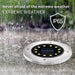 12 Stücke] Solar Bodenleuchte Aussen, 12 LEDs Solarleuchten 800mAh Disk Lights Mit Upgrade Solarpanel Gartenleuchte Solarlampe Solar Strahler Deko 