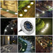 12 Stücke] Solar Bodenleuchte Aussen, 12 LEDs Solarleuchten 800mAh Disk Lights Mit Upgrade Solarpanel Gartenleuchte Solarlampe Solar Strahler Deko 