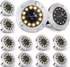 12 Stücke] Solar Bodenleuchte Aussen, 12 LEDs Solarleuchten 800mAh Disk Lights Mit Upgrade Solarpanel Gartenleuchte Solarlampe Solar Strahler Deko 