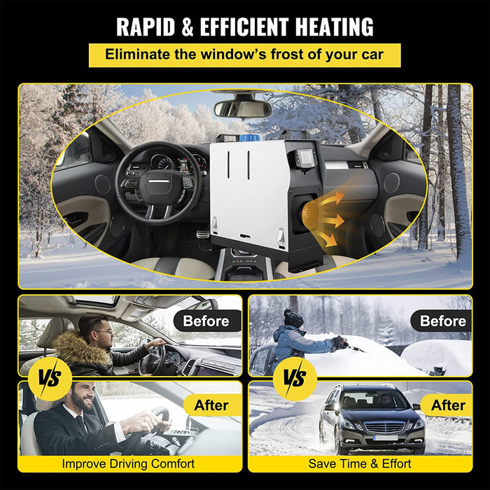 12V Diesel Lufterhitzer, 5KW Standhezung Diesel, Luft Standhezung, Dieselheizung 1 Luftauslass, Air Diesel Heizung mit Schalldämpfer, Air Standheizung