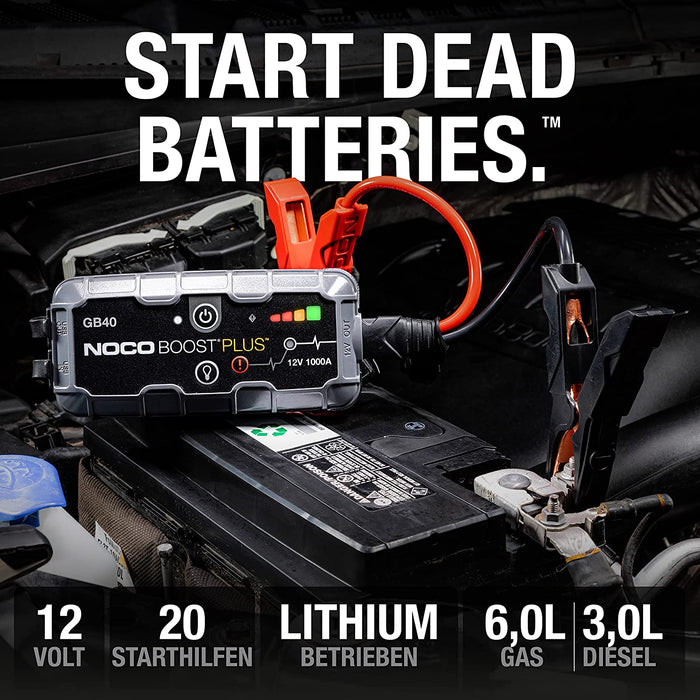 Autobatterie Ladegerät und Starthilfe Powerbank für Autos