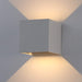 12W Wandleuchte IP65 Wandlampe,Einstellbarer Lichtstrahl Wandbeleuchtung aus Aluminium,Grau,Warmweiß,1 Stück