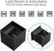 12W Wandleuchte Warmweiß Led Innen Außen Badezimmer Wandstrahler Wandlampe Wandbeleuchtung für Schlafzimmer, Wohnzimmer,IP65,Schwarz