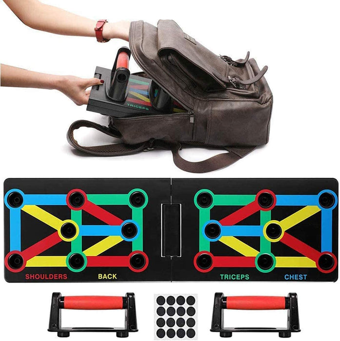 12 in 1 Faltbare Push Up Rack Board mit Handgriff für Muskeltraining Effektiv Formen