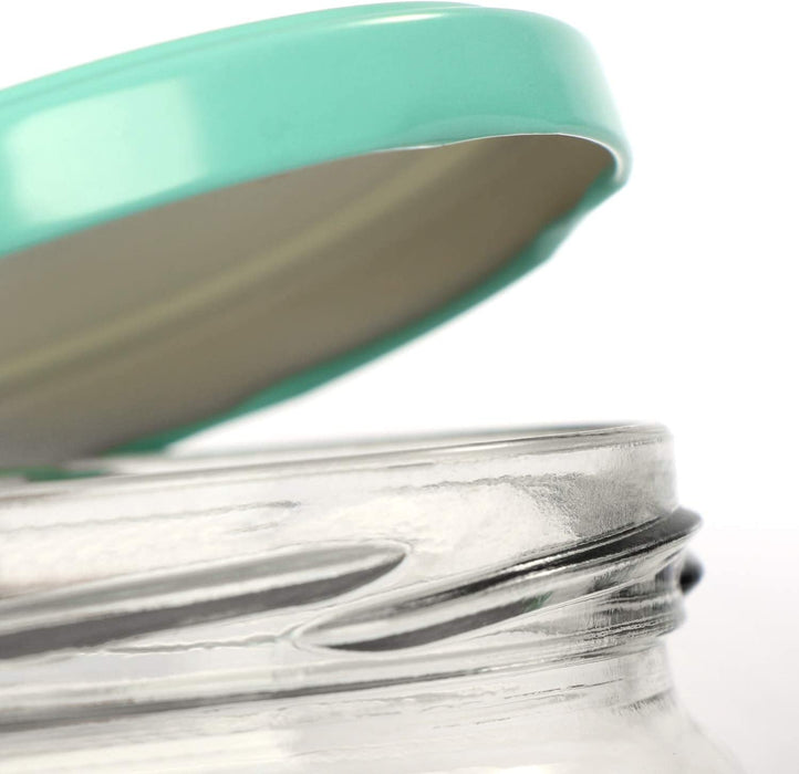 12x Einmachgläser mit Schraub-Deckel "Made with love" in grün und pink - TO Ø 82 mm - 250 ml