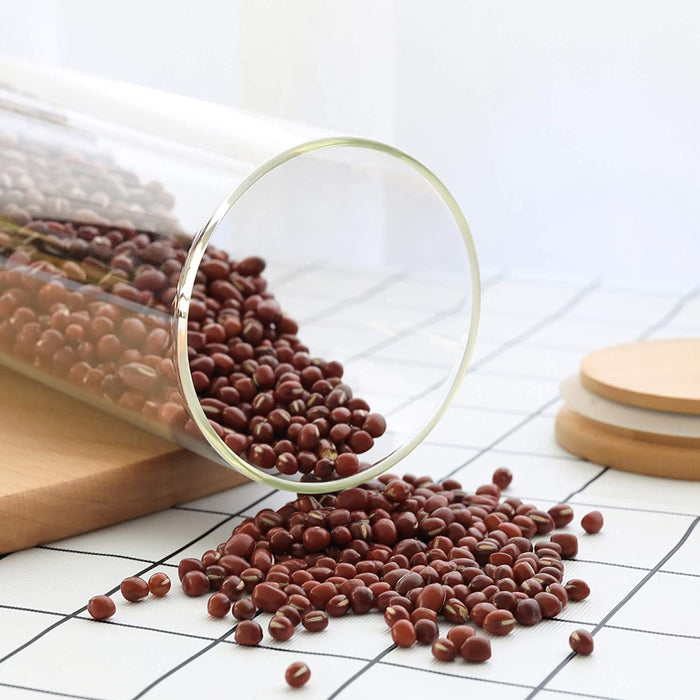 1400ml Luftdichter Vorratsgläser mit deckel, 3er Set Aufbewahrungsglas Küche aus Borosilikatglas, Haushalt Glasbehälter Vorratdosen Set 