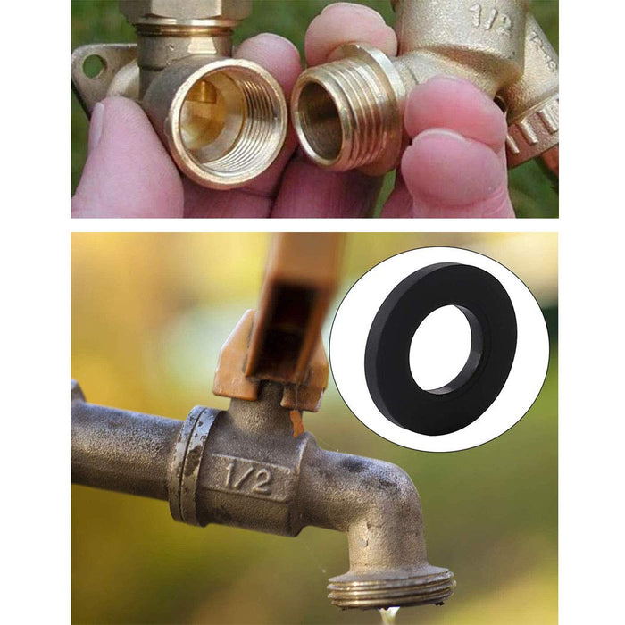 141 Stück Dichtungsring Sortiment Gummidichtungen, 18 Größen Fiberringe Unterlegscheibe O-Ringe Dichtringe im Set für die Anwendung im Sanitärbereich